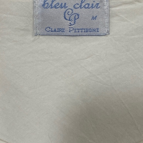 Bleu Clair By Claire Pettibone White Lace Tunic Size M Romantic Cottage Cotton - Picture 3 of 10